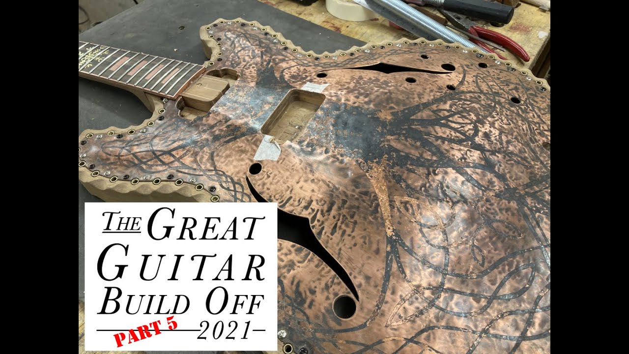 Great Guitar Build Off 2021, Part 5; A guitar starts coming together.