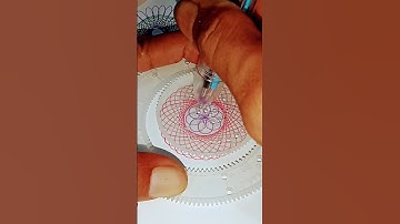 SPIROGRAPH DESIGN COLOR‼️#spirograph #spirographtutorial #shorts #short #2024 #satisfying #rotary