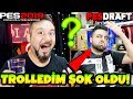 ÜMİDİYİ TROLLEDİM 2 KERE ŞOK OLDU! ÖDÜL-CEZA CHALLENGE! | PES 2019 PESDRAFT