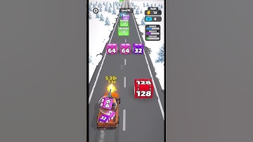 Car Rush 2048 Gameplay Level 19 (Android & ios) #gameplay #ios #android #level #shorts #reels #car