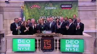 Diageo to Celebrate St. Patrick's Day at the NYSE