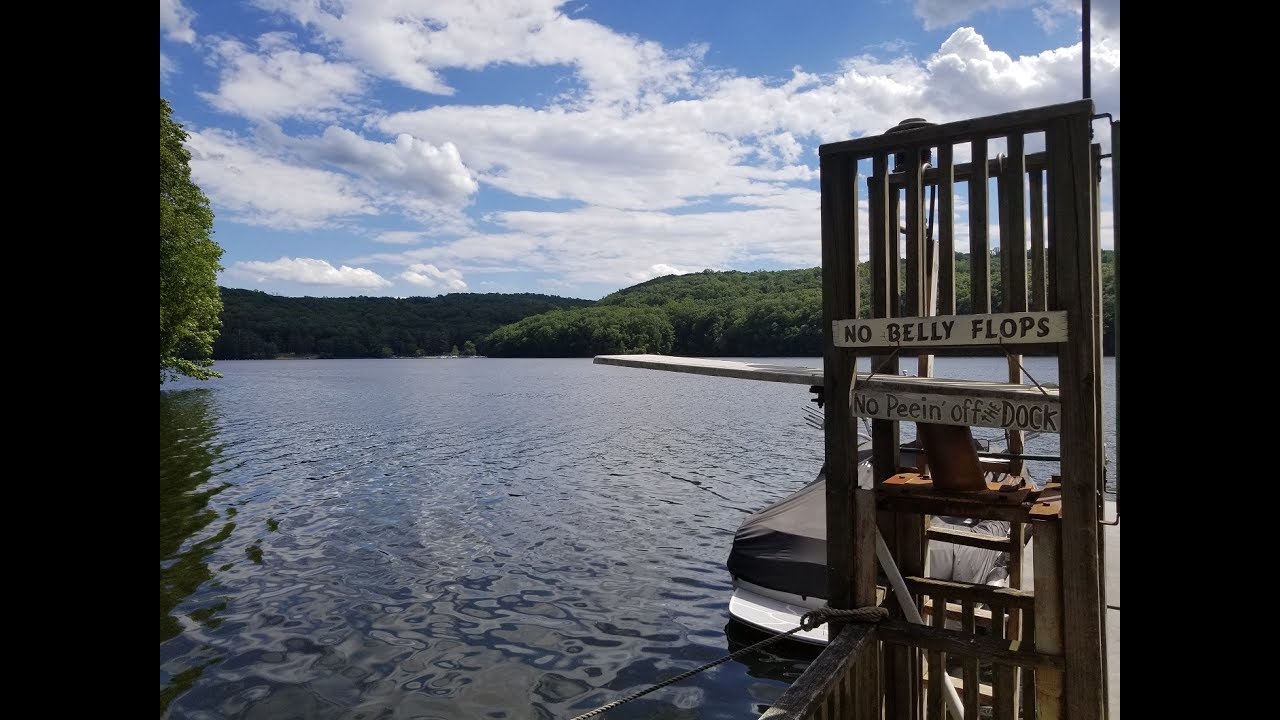 Day on Lake Zoar Connecticut Flying Drone YouTube