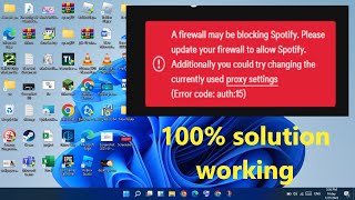 A firewall may be blocking spotify - fixed