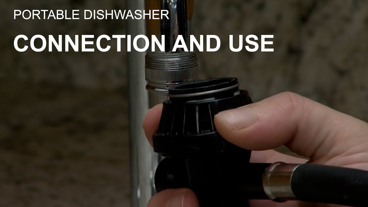 How To Use and Connect Portable Dishwasher 