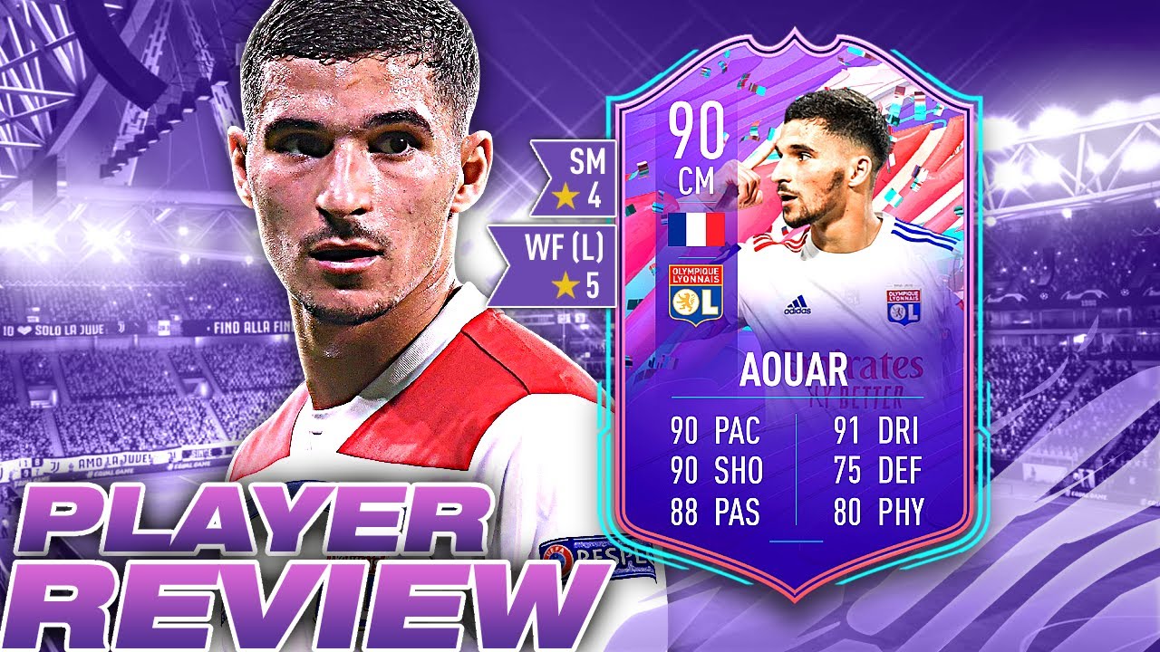 HIS DRIBBLING IS MENTAL! 90 RATED FUT BIRTHDAY AOUAR REVIEW - FIFA 21 ULTIMATE TEAM