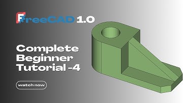FreeCAD Beginner Tutorial 2025： Pad, Pocket & Chamfer | Add Thin Wall Support in Part Design