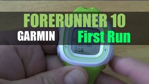 Garmin Forerunner 10 - Your First Run