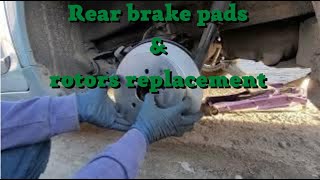2015 Toyota Sienna Rear Brake pads and rotors replacement
