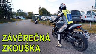 Jak vypadá závěrečná zkouška na motorku? - Motoškola Trefa