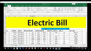 Electric Bill Sheet : MS Excel Bangla Tutorial || Microsoft Office 2016 || MS School