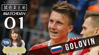 開幕戦はロシアが5発快勝！W杯デイリー試合まとめ DAY 01