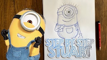 Easy Drawing For Stuart "Minion" Step By Step