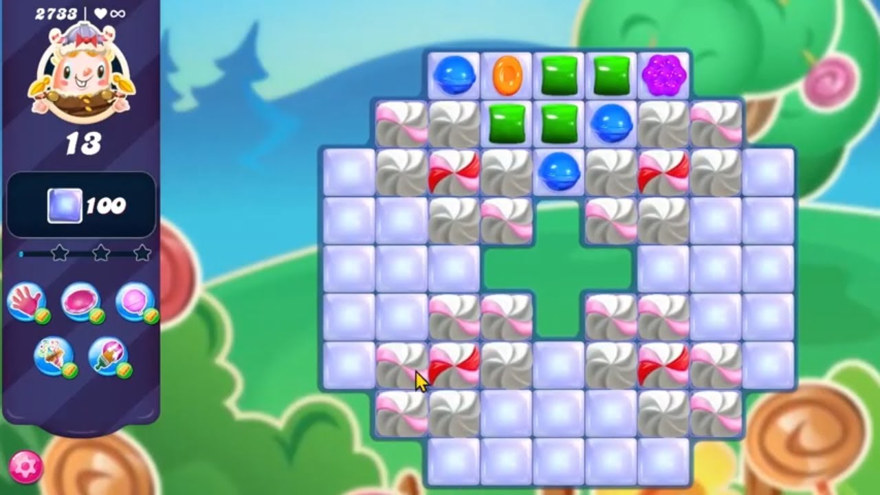 Candy Crush Saga LEVEL 2733 NO BOOSTERS new version