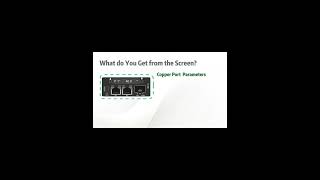 SFP+ Media Converter | Fiber to Ethernet Switch with Screen | Smart Management - Get Current Params