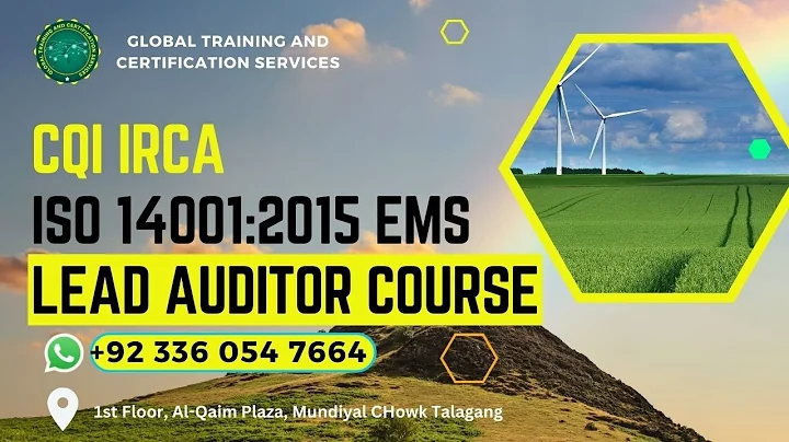 CQI IRCA ISO140012015 EMS lead Auditor Course