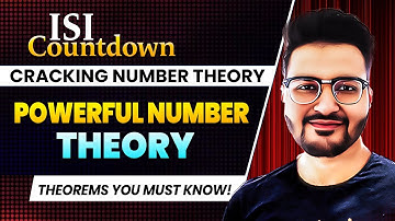 ISI Countdown: Cracking Number Theory : Powerful Theorems You Must Know! | Rajit Sir | VOS