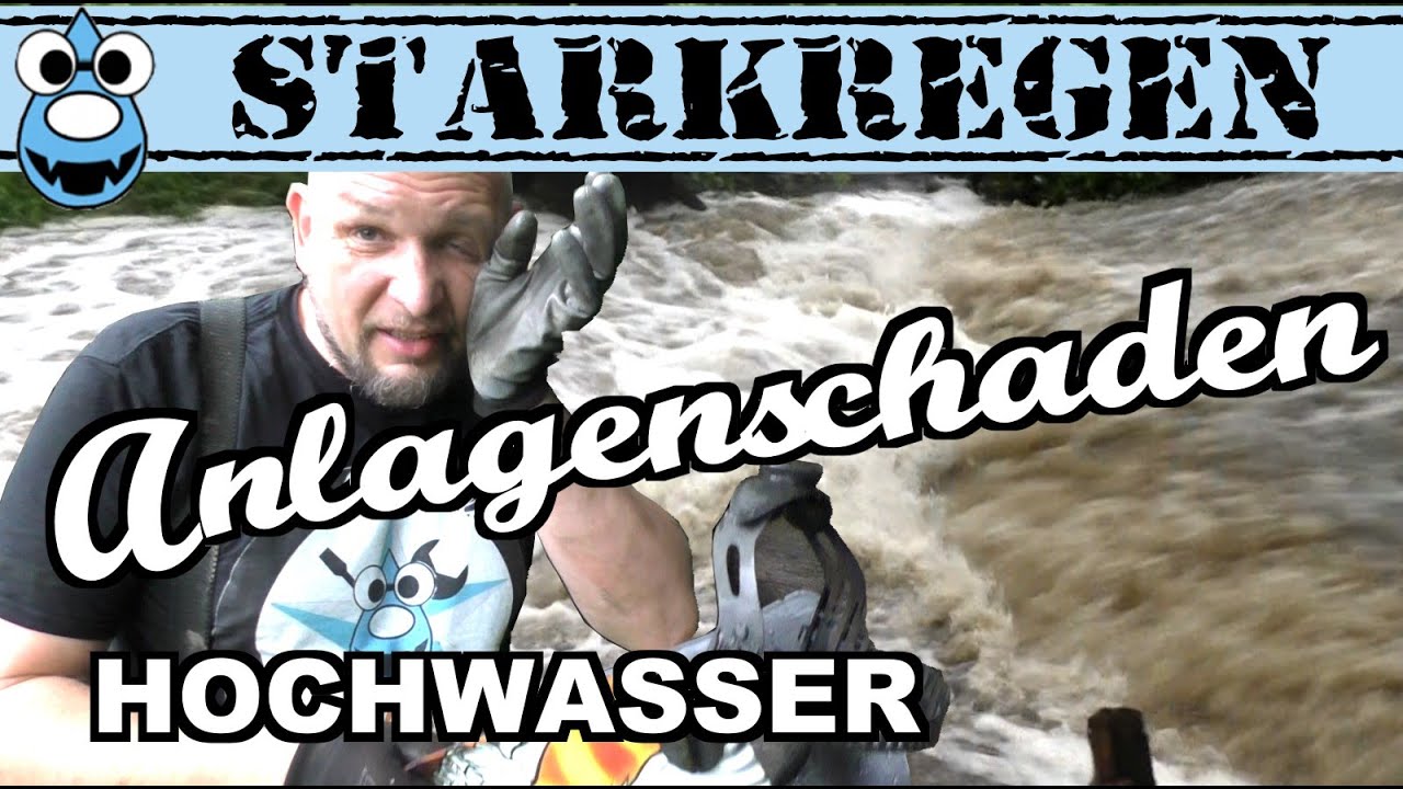 Anlagenschaden durch '#Starkregen und #Hochwasser🌧️ zu viel des Guten 🙈