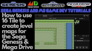 How to Create Level Maps Using 16 Tile for Sega Genesis & Mega Drive - Beginners Game Dev Tutorials
