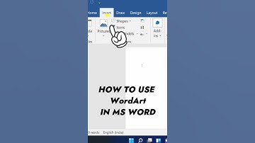 HOW TO USE WordArt IN MS WORD #shorts