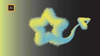 How to Create Realistic 3D Fur Effect in Adobe Illustrator Tutorial.