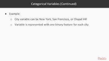 Machine Learning with Scikit-learn: Extracting Features from Categorical Variables| packtpub.com