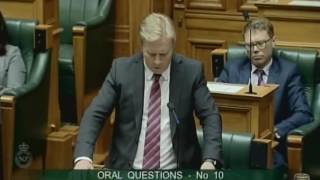 10.11.16 - Question 10 - Hon David Parker to the Minister of Foreign Affairs
