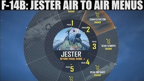 F-14B Tomcat: AI Jester Air To Air(BVR & WVR) Menus Tutorial | DCS WORLD