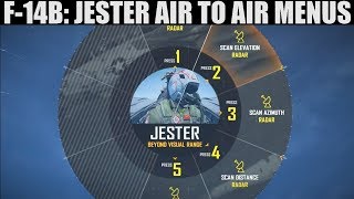 F14B Tomcat: AI Jester Air To Air(BVR & WVR) Menus Tutorial | DCS WORLD