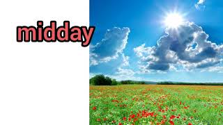 How to Pronounce Midday  in American English