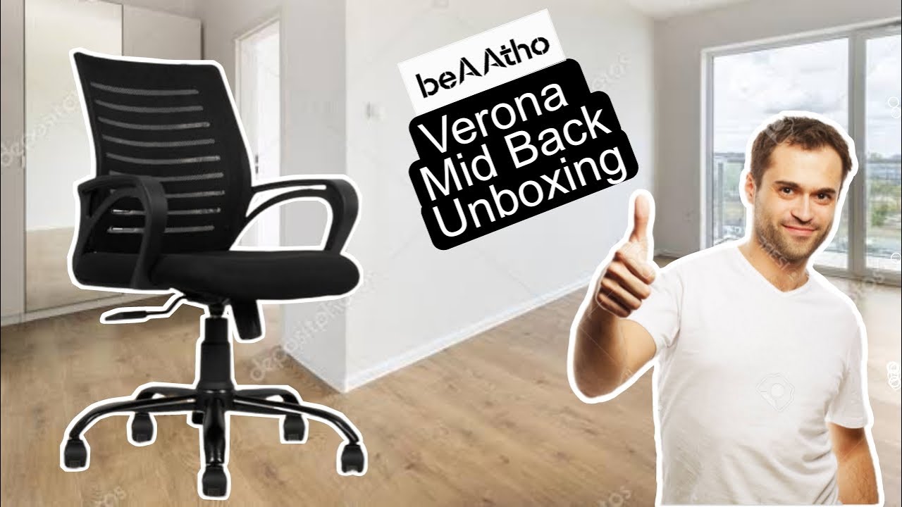 beAAtho Verona Midback Office Chair unboxing and Assembly