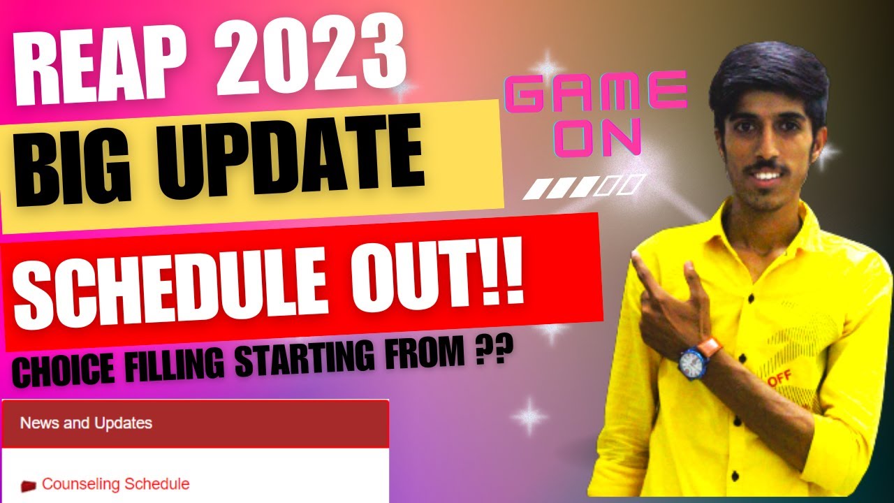 REAP 2023 SCHEDULE REVEALED: DON'T MISS OUT UPDATE || 