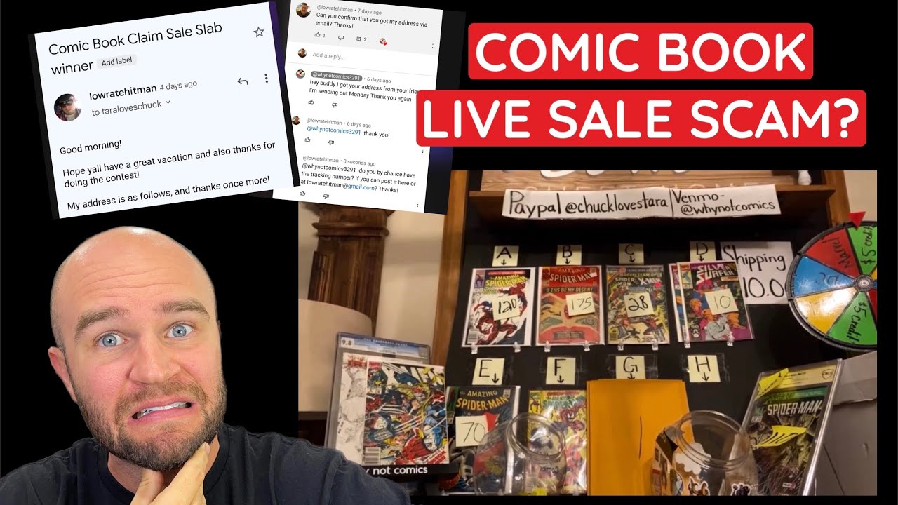 Comic Book YouTuber SCAMMED Giveaway Winner on Live Sale?