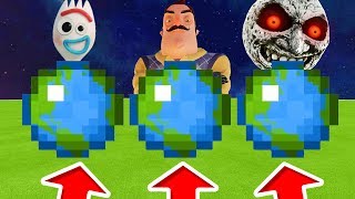 Minecraft PE : DO NOT CHOOSE THE WRONG PLANET! (Lunar Moon, Hello Neighbour & Forky)