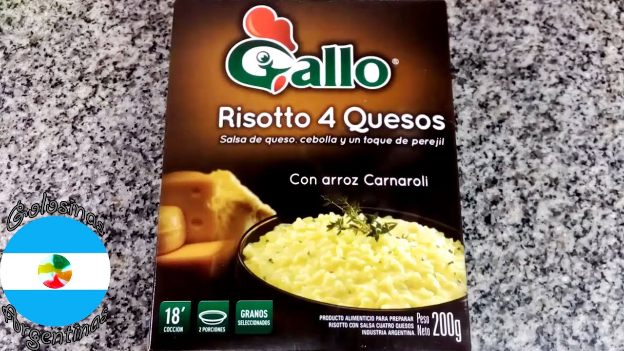 Gallo Risotto 4 Quesos con Arroz Carnaroli Arroz y Salsa en Caja