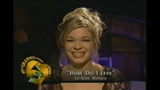 Feb.25,1998 15 LeAnn Rimes Nominee For How Do I Live For Best Female Country Vocalist Grammy Awards.