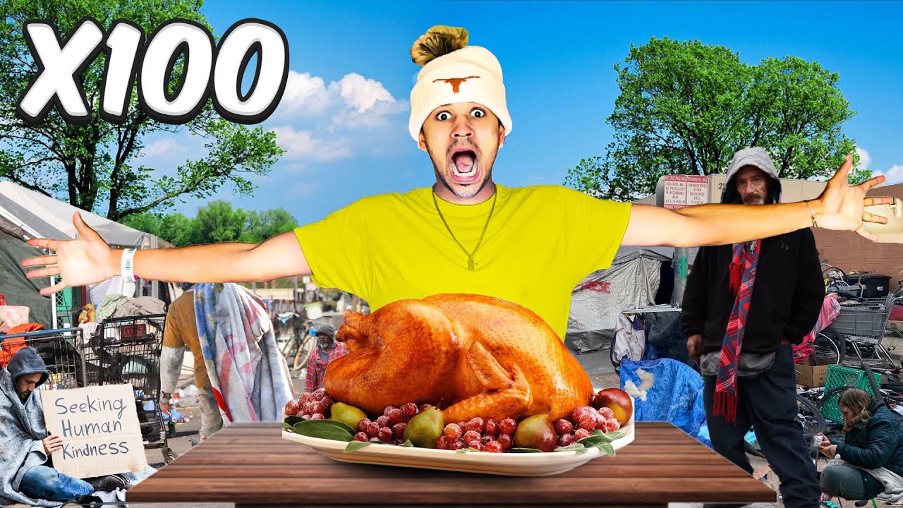 I Fed Over 100 Homeless People For Thanksgiving!🦃🖤