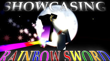 SHOWCASING THE NEW RAINBOW SWORD IN NOOB MAYHEM! (Roblox)