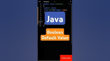 Java Boolean Default Value