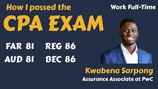 How I passed the CPA exam while working full time?
