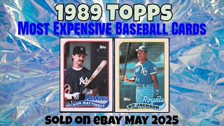 rare 1989 topps baseball cards Most Expensive eBay Sales - May 2025 1989 Topps Baseball Cards Price