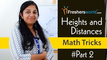 Aptitude Made Easy - Heights And Distances, Math Tricks Part - 1