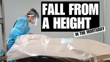 Di kamar mayat - jatuh dari ketinggian