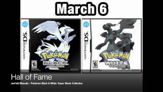 Pokemon Black and White Hall of Fame Music