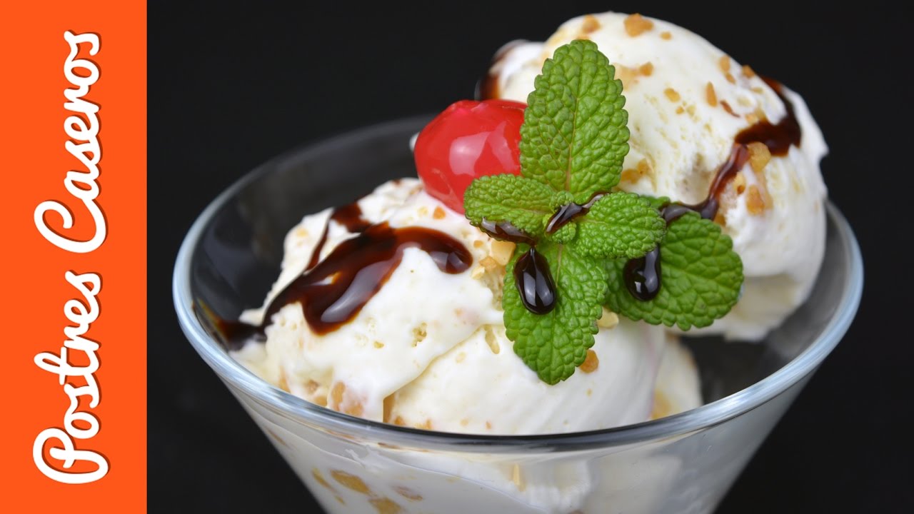 Receta HELADO TURRON DE JIJONA sin HELADERA #JavierRomero
