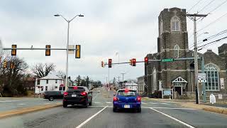 Evening drive in Virginia | small town Harrisonburg city | 4k drive tour 