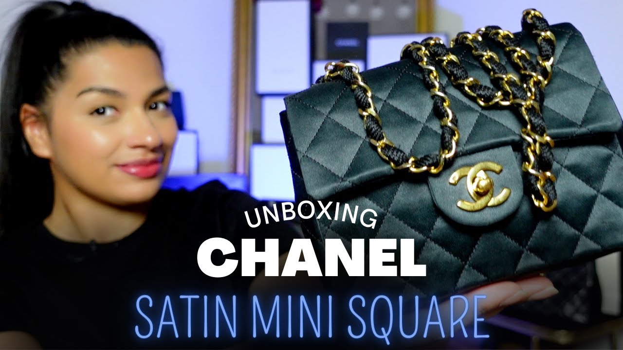 CHANEL MINI SQUARE UNBOXING l VINTAGE CHANEL BAG FROM THE 80's l