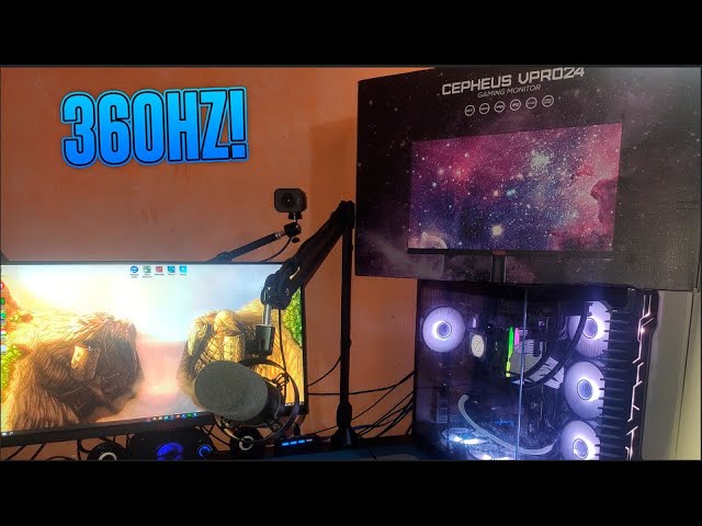 Como é jogar em 360Hz? Pichau Cepheus VPRO 