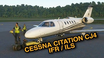 FS2020 - CESSNA CITATION CJ4 TUTORIAL - VOO E APROXIMAÇÃO POR INSTRUMENTOS IFR/ILS