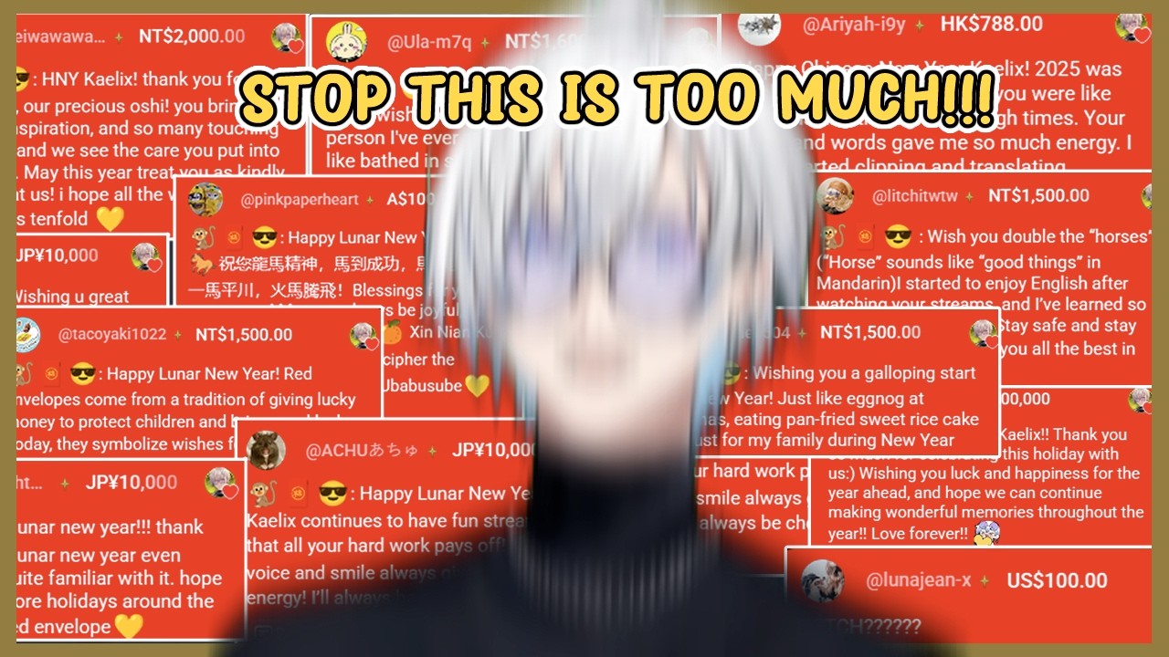 Kaelix Freaked Out Because Chat Won't Stop Sending Red Envelopes