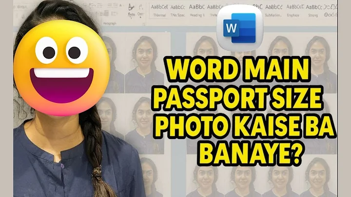 How to Make Passport Size Photo in MS Word | Easy Step-by-Step Tutorial
